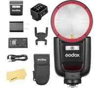 Godox V1 Pro F V1Pro F Flash avec X3-F Déclencheur de Flash pour Fujifilm,76Ws 2.4G TTL 1/8000 HSS,500 Flashs à Pleine Puissance,Temps Recyclage 1.3s,Batterie Li-ION 2980mAh,Lampe de Modélisation LED