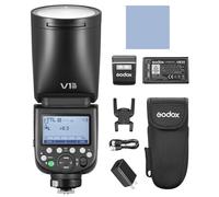 GODOX V1 Pro N 2.4G Flash Speedlite pour Appareil Photo sans Fil - E-TTL II Automatique, Mode M/TTL, 10 Luminosités Réglables, Sous-Flash Amovible, 24 Paquets Gel Compatible Nikon