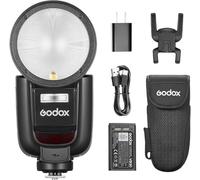 Godox V1 Pro N Flash Speedlite 2.4G sans Fil + 1/8000s HSS + Temps de Recyclage 1,3s + Mode Flash M/TTL + sous-Flash Amovible Speedlite