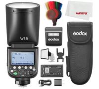 GODOX V1 Pro N V1PRO-N V1 Pro TTL Caméra PTZ Flash Compatible avec Nikon 76W HSS 1/8000S Batterie au Lithium Intégrée Lampe de Style LED Innovant Flash Externe Su-1