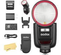 Godox V1 Pro O V1Pro O Flash à Tête Ronde pour Olympus Panasonic, 76 WS 2.4 G TTL 1/8000 HSS,500 Flashs à Pleine Puissance,Temps de Recyclage de 1.3s,Batterie Li-ION 2980 mAh