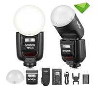 Godox V1 Pro S pour Sony avec Diffuseur AK-R11, Flash à Tête Ronde 76Ws TTL HSS, Sub-Flash Détachable, Recyclage 1,3s, Batterie 2980mAh (500 Coups)