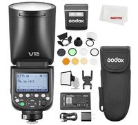 Godox V1 PRO V1 PRO C TTL Li-ion Flash à tête ronde pour appareil photo Canon, 76 Ws HSS 1/8000, avec kit d'accessoires Godox AK-R1 pour appareils photo Canon EOS