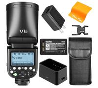 Godox V1-S Flash de Tête Ronde 2.4G sans Fil TTL 1/8000 HSS Batterie li-ION de 2600mAh Puissance de 76Ws Speedlite pour Sony Caméra