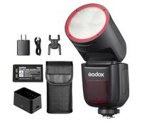 Godox V1-S V1S Flash à tête ronde compatible avec Sony, flash TTL 76 W, flash Godox V1 pour Sony, 1/8000 HSS, 480 prises de vue pleine puissance, temps de recyclage de 1,5 s