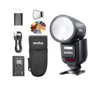 GODOX V1 V1Pro S TTL Li-ion Flash pour appareil photo à tête ronde compatible avec les flashs automatiques Sony, 2,4 G sans fil 1/8000 s HSS 1,3 s, temps de recyclage M/TTL, mode M/TTL, sous-flash