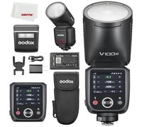 Godox V100 C V100C 100 W TTL Li-ION Flash à tête Ronde Compatible avec Photo Canon, 400 flashs Pleine Puissance, Temps de Recyclage de 1,7 s, sous-Flash SU-1, appariement en Un clic avec X3