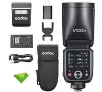 Godox V100 N V100-N Flash TTL 100 WS, 400 flashs à Pleine Puissance, Temps de Recyclage de 1,7 s, sans Fil 2,4 G avec Flash Externe, Flash HSS, Flash à écran Tactile (Godox V100N)