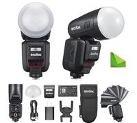 Godox V100 S Kit AK-R11, Flash V100S pour Sony avec Dôme Diffuseur, 100Ws TTL Flash pour a7V/a7IV/a7CII/a9III, Recyclage 1.7s, 400 Éclairs à Pleine Puissance, pour a7RV/a7III/a6700/a7RIV/a1II/ZV-E10II
