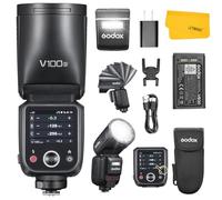 Godox V100 S V100S GODOX Flash pour Sony, 100W TTL 2.4G 1/8000s HSS Sony Speedlite, Écran Tactile, 400 Flashs à Pleine Puissance, Obturateur Global, Lampe de Modélisation LED, Externe Flash pour a7iii