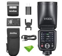 Godox V100 V100S V100-S Flash TTL 100 WS pour Sony, 400 flashs à Pleine Puissance, Temps de Recyclage de 1,7 s, sans Fil 2,4 G avec Flash Externe, Flash à écran Tactile (V100S)