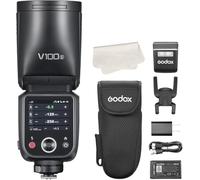 Godox V100S Flash pour Appareil Photo Sony avec l'écran Tactile, 100W Flash V100-S avec Modeling Lampe 1/8000s HSS TTL Speedlight 2.4G sans Fil pour Photographie/Mariage/Paysage
