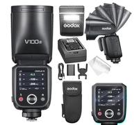 Godox V100S Flash pour Caméra Speedlite, V100 S 100W avec Écran Tactile, TTL HSS 1/8000s, Compatible avec Sony A9 III, a7 III, a7C II, a7 IV, a7C, a7 RV, a7/a7S III et a6700/zv-e10/a6400/zv-e10 II