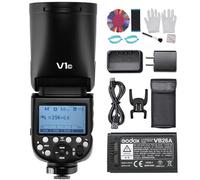 Godox V1C Flash Speedlite Professionnel pour Appareil Photo à Tête Ronde sans Fil 2,4 G Remplacement pour Canon EOS Series 1500D 3000D 5D Mark LLL 5D Mark LL pour Photographie Mariage Portrait Studio