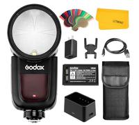 Godox V1F V1-F Flash pour Appareil Photo Fujifilm, 2.4G 1/8000s HSS Speedlite TTL Flash, Batterie Lithium, 480 Prises Pleine Puissance, Convient pour Photographie de Studio/Portrait/Mariage