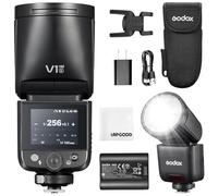 GODOX V1mid-S V1 Mid S TTL Flash pour Appareil Photo Sony,55Ws Flash à Tête Ronde,Plus de 650 Flashes,2.4 GHz,HSS 1/8000s,Flash V1midS pour Sony Alpha A9III,a7III,a7CII,a7IV,a7RV,a7,a6400,ZV-E10 II