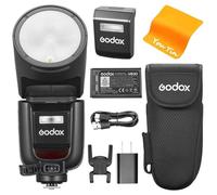 Godox V1pro-F V1 Pro TTL Flash D'appareil Photo pour Fujifilm, GODOX V1-F Amélioré, 2,4 G HSS 1/8000s Li-ION 76 WS Flash à Tête Ronde