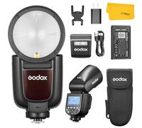 Godox V1Pro-N V1Pro N Flash pour Nikon, 2.4G TTL Speedlite pour Nikon HSS 1/8000s, 500 Flashes à Pleine Puissance, Environ 1,3s Temps de Recyclage, Charge par Type-C, Externe Flash pour Photographie
