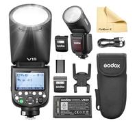 Godox V1PRO-N V1Pro N Tête Ronde Flash d'Appareil Photo Flash 2.4G 76Ws HSS 1/8000s sans Fil TTL Speedlight Strobe pour Appareils Nikon Camera
