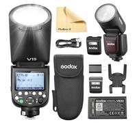 Godox V1PRO-O V1Pro O Tête Ronde Flash Caméra Flash TTL Speedlite 2.4G sans Fil TTL Speedlight Strobe,76Ws HSS 1/8000s pour Les Appareils Olympus Panasonic Camera