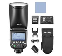 GODOX V1ProC Flash Speedlite avec mode flash M/E-TTL II, HSS 1/8000 s, temps de recyclage 1,3 s et sous-flash détachable pour appareils photo Canon EOS