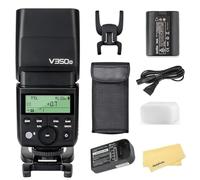 Godox V350O Flash Speedlite pour Olympus Panasonic avec 7.2V/2000mAH Batterie Li-ION,500 Flashs à Pleine Puissance,0.1s-1.7s Temps de Recharge,Flash TTL pour Olympus Panasonic Appareil Photo