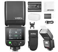Godox V480 C Flash pour Appareils Photo Canon,V480-C TTL Speedlite avec Diffuseur et Écran Tactile,GN50 1/8000 HSS 7.2 V/2200 mAh Batterie,V480C Flash Compatible avec Canon R6 Mark II R10 R7 R100