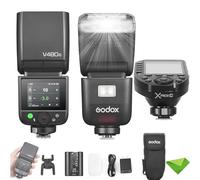 Godox V480 C V480-C Flash TTL pour appareils Photo Canon avec déclencheur XProII-C, GN50 1/8000 HSS, Temps de Recyclage de 1,7 s, sans Fil 2,4 GHz, Batterie Li-ION, écran Tactile