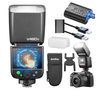 Godox V480 Flash V480F Flash pour appareil photo, batterie au lithium intégrée, 1/8000 HSS, TTL sans fil 2,4 GX, temps de recyclage de 1,7 s, 650 pop pleine puissance pour appareil photo Fujifilm