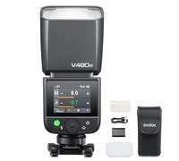 Godox V480-N Flash TTL pour Appareil Photo Nikon, GN50 Speedlite Tactile Écran Flash de Nikon, HSS 1/8000s USB-C Charge Support 650 Fois Flashs avec Modeling Lampe