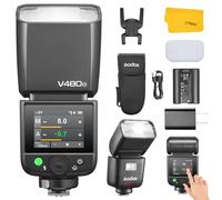 Godox V480 O V480-O Flash pour Appareil Caméra Olympus, 2.4G TTL Speedlite HSS 1/8000s, Ecran Tactile Couleur, 650 Eclairs à Pleine Puissance, Temps de Recharge de 1.7s, Lampe Pilote à 10 Niveaux