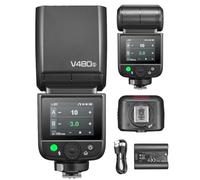 Godox V480 S Flash pour Appareils Photo Sony,V480-S TTL Speedlite avec Diffuseur et Écran Tactile,GN50 1/8000 HSS 7.2V/2200mAh Batterie,V480S Flash Compatible avec Sony Alpha A9 III a7IV a6700 ZV-E10