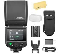 Godox V480C Flash TTL pour Canon Appareil Photo, Speedlite, Batterie Li-ION 7,2 V/2200 mAh, 2,4 GHz HSS 1/8000s, 650 Flashs à Pleine Puissance, Temps de Recharge de 1,7s, Lampe Pilote LED 10 Niveaux