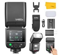 Godox V480C V480-C Flash TTL pour Canon, Speedlite sans Fil 2.4G avec HSS 1/8000s, écran Tactile Couleur 2.0", Batterie Li-ION, 650 éclairs à Pleine Puissance, Lampe Pilote à 10 Niveaux