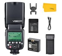 Godox V860II-S TTL Flash pour Sony DSLR Caméra,2,4G HSS 1/8000 Haute Performance Li-ION pour Sony A7RIII A7RII A7R A58 A99 ILCE6000L A77II RX10 A9 etc