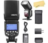 Godox V860III-C Flash pour Canon Speedlite Speedlight, 2.4G HSS 1/8000s, 480 Flashs Pleine Puissance, Batterie Li-ION 7.2V/2600mAh, Temps de Recyclage 0.01-1.5s, Lampe de Modélisation LED 10 Niveaux