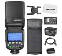 Godox V860III-F TTL 2.4G GN60 HSS Camera Flash with 10-Speed Adjustable Modeling Light, One-Key Switch TTL+2600 mA, Extremely Fast Recovery Lithium Battery Speedlite for Fuji (Godox V860III-F)