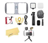 Godox VK1-AX Kit Vlog pour Appareils Mobiles avec Ports 3.5mm,Micro VD Professionnel,Litemon LED6R avec 36000 Effets Polyvalents,Adapté au Vlog,Réalisation de Films Mobiles et au Streaming en Direct