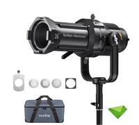 Godox VSA-26K Fixation de projecteur 26° pour lumière LED monolight à Monture Bowens avec modificateur d'objectif de Projection GOBO pour Flash monolight de Studio à Monture Bowens et lumières LED