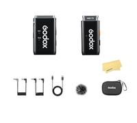 GODOX WEC Kit1 2.4GHz Système de Microphone sans Fil,Transmission Stable à 200m,Autonomie de 24h,écran Intelligent,Portabilité pour Interview,Diffusion en Direct,Tournage en Extérieur,Vlog