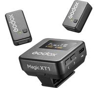 GODOX WEC Kit2 Microphone cravate sans fil USB-C, autonomie 8H, micro double canal 2,4 G, transmission 200 m, suppression bruit, étui de chargement