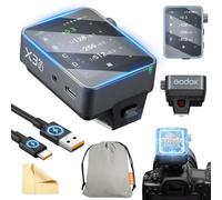 Godox X3PRO-F X3PRO F Déclencheur Flash sans Fil pour Fuji TTL 2,4 GHz HSS Contrôle Via Application Bluetooth Intégrée Écran Tactile LCD Fonction TCM Déclencheur à Distance pour Appareil Photo Fuji
