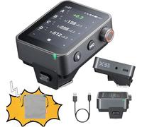 Godox X3Pro S Déclencheur Flash sans Fil TTL 2.4GHz sans Fil avec Écran Tactile HSS TCM Modes Auto/Manuel/Multiple Prend en Charge Le Contrôle par Application (X3Pro S)