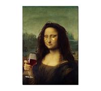 Godpqiui Art Imprimé Encadré | Poster Vintage Humoristique sur Toile avec Cadre en Bois,20 X 30 Cm Impression D'Art Murale Décorative | Pour Maison Salon Chambre Bureau Dortoir D'Université