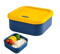 Godpqiui Boîtes en Silicone avec Couvercles - Hermétique Réutilisable avec Valve d'Évacuation | Boîtes Alimentaires Contrôle des Portions,Pour Lave Vaisselle Ondes Réfrigérateur École Bureau