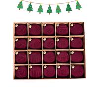 Godpqiui Boules de Noël 20 Pièces | Set de Décorations de Noël - Pendaison Festive pour Réunions Familiales Fêtes Et Événements