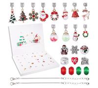 Godpqiui Bracelet À Charme Pour Le Calendrier De L Avent - Compte À Rebours De 24 Jours En Bijou Fait Main - Bracelet pour Filles du Calendrier de l'Avent 2025 - pour Adolescents Filles Adultes