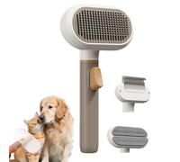 Godpqiui Brosse De Toilettage Pour Chien Et Chat - Peigne Anti-Dérapant Avec 3 Têtes,Brosse Pour Éliminer Les Poils De Chien | Pour Poils Courts Longs Sous-Poil Massage Bain Nettoyage Maison