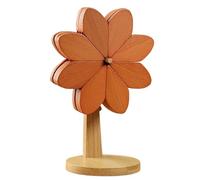 Godpqiui Dessous-De-Plat pour Plats Chauds,Supports Antidérapants Moulin À Vent | Trivets Décoratifs en Bois pour Plats Chauds | pour Décoration Maison Table Bureau Comptoir Tasse À Café Casseroles