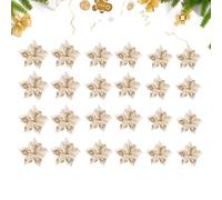 Godpqiui Fleurs Artificielles,Décoration de Sapin de Noël avec Fleurs Fausses | Guirlande et Couronne pour Foyer Fêtes Saisonnières Maison